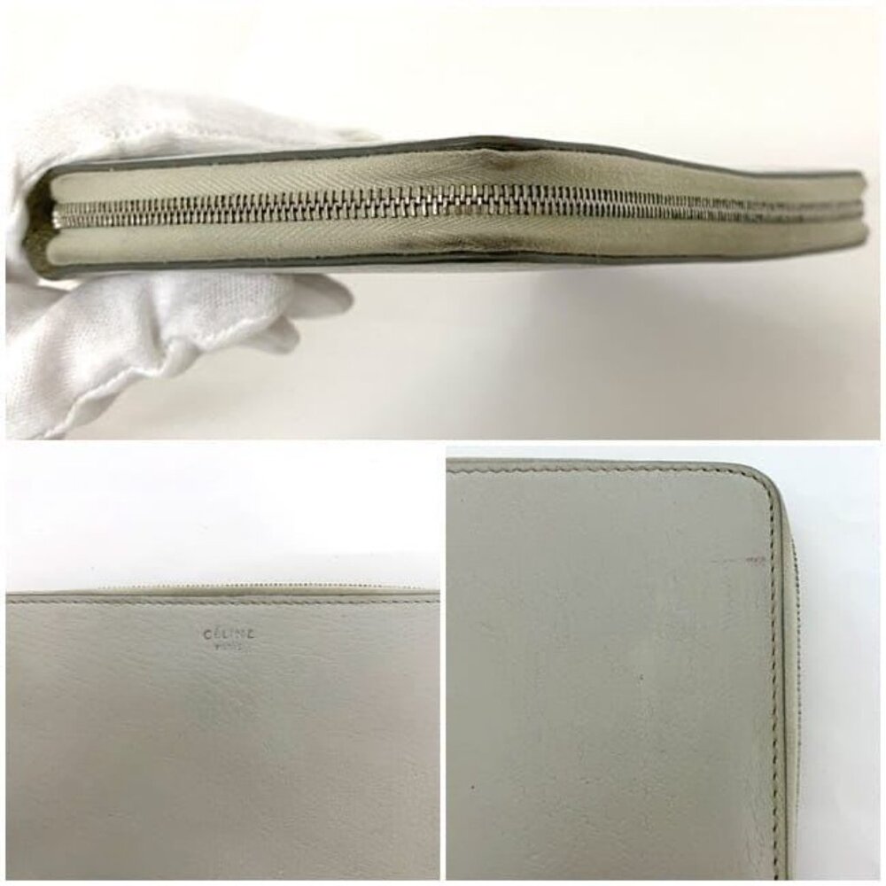 Celine Round Zipper Long Wallet Large Zip Multi Function - Picture 8 of 10